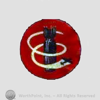 WWII US Army Air Force Numbered Units patch : 709th Bomb Squadron, 447th Bomb Group, 4th Combat Wing, 8th Air Force.