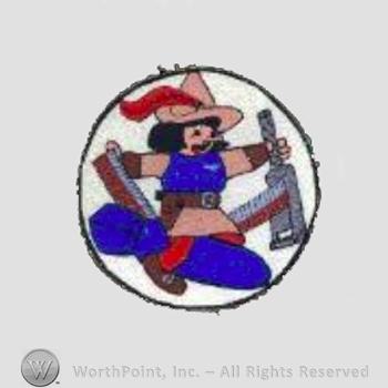 WWII US Army Air Force Numbered Units patch : 713th Bomb Squadron, 448th Bomb Group, 8th Air Force.