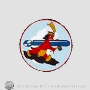 WWII US Army Air Force Numbered Units patch : 714th Bomb Squadron, 448th Bomb Group, 8th Air Force.