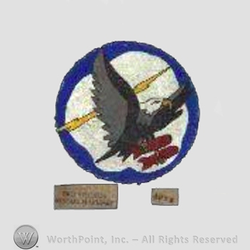 WWII US Army Air Force Numbered Units patch : 731th Bomb Squadron, 452nd Bomb Group, 8th Air Force.