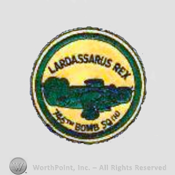 WWII US Army Air Force Numbered Units patch : 745th Bombardment Squadron, 456th Bombardment Group, 15th Air Force.