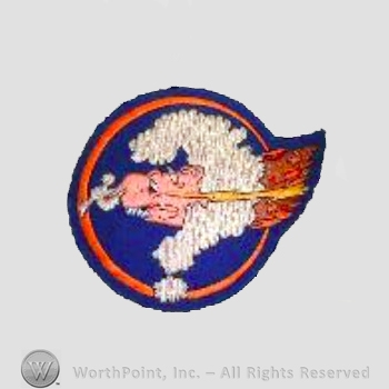 WWII US Army Air Force Numbered Units patch : 754th Bombardment Squadron, 458th Bomb Group.