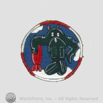 WWII US Army Air Force Numbered Units patch : 755th Bomb Squadron, 458th Bomb Group, 8th Air Force.