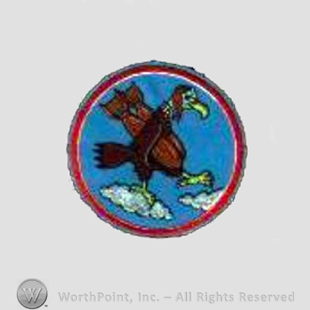 WWII US Army Air Force Numbered Units patch : 772nd Bomb Squadron, 463rd Bomb Group, 15th Air Force.