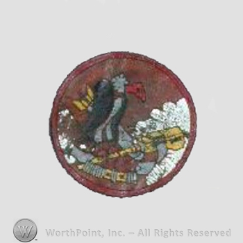 WWII US Army Air Force Numbered Units patch : 824th Bomb Squadron, 484th Bomb Group, 15h Air Force