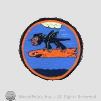 WWII US Army Air Force Numbered Units patch : 863rd Bomb Squadron, 493rd Bomb Group, 8th Air Force.
