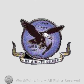 WWII US Army Navy patch : U.S.N. Armed Guards onboard Merchant Marine vessels.