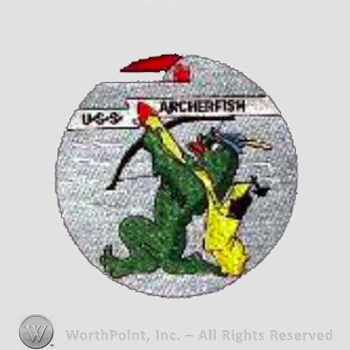 WWII US Army Navy patch : USS Archerfish SS311 Submarine.