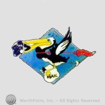 WWII US Army Navy patch : Utility / Meteorological Squadron, VJ-1.