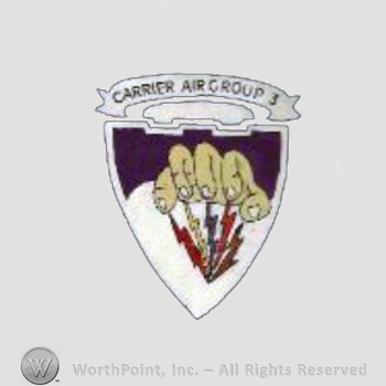 WWII US Army Navy patch : Carrier Air Group 3.