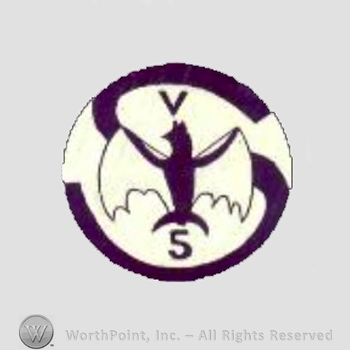 WWII US Army Navy patch :  Antisubmarine Reconnaissance Scout Squadron VS-5.