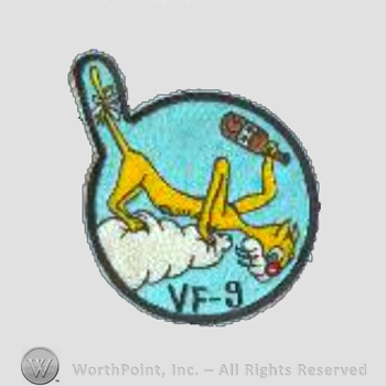 WWII US Army Navy patch : Fighter Squadron, VF-9.