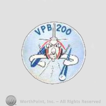 WWII US Army Navy patch : Patrol Bomber Squadron, VPB-200.