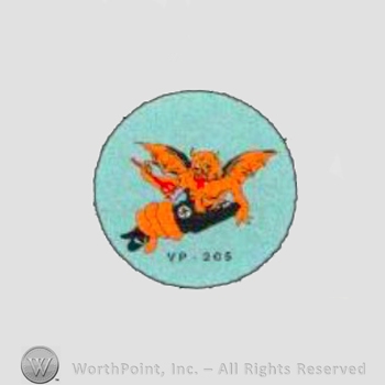 WWII US Army Navy patch : Patrol Bomber Squadron, VPB-205.