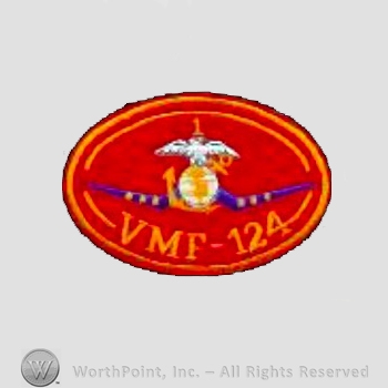 WWII US Marine Corps patch :  Marine Fighter Squadron VMF-124.