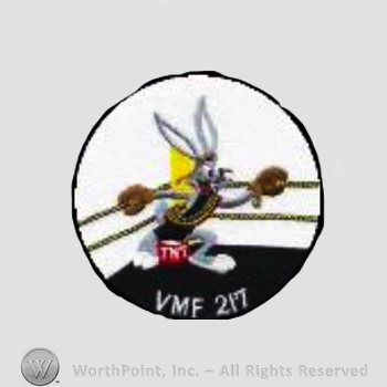 WWII US Marine Corps patch :  Marine Fighter Squadron VMF-217.