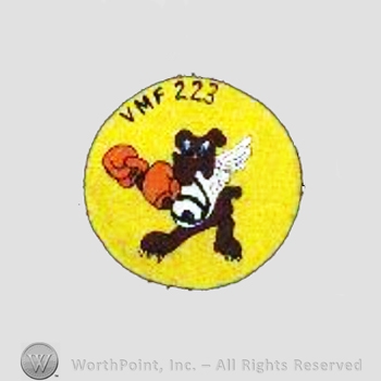WWII US Marine Corps patch :  Marine Fighter Squadron VMF-223.