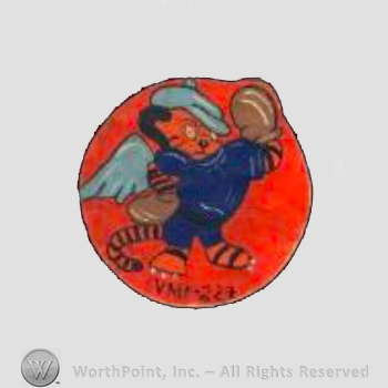 WWII US Marine Corps patch :  Marine Fighter Squadron VMF-224.