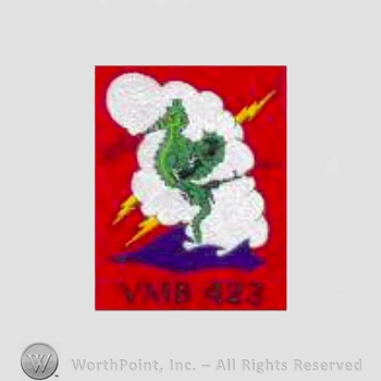 WWII US Marine Corps patch : Marine Bomb Squadron VMB-423.