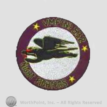 WWII US Marine Corps patch : Marine Fighter Squadron VMF-532(N) - Night Fighter Squadron.