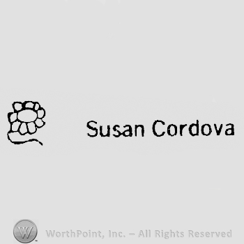 Flower next to Susan Cordova written