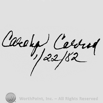 Carolyn Carroll hand written above /22/82