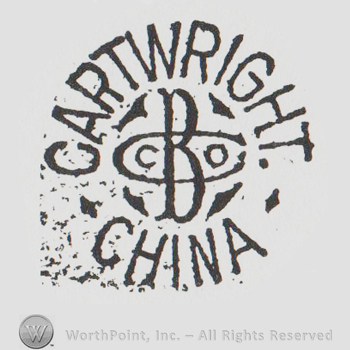 round logo with "cartwright china" and C B CO