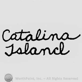 Catalina hand written above Island hand written