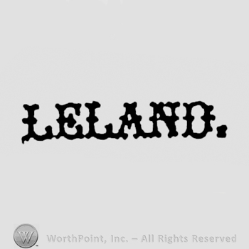 stylish writing capital letters LELAND