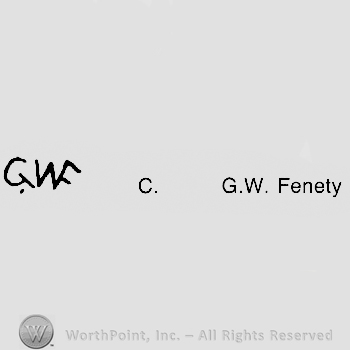An G., W and a F next to G.W. Fenety