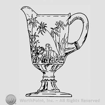 Glass pattern: Oasis; creamer.
