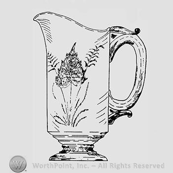 Glass pattern: Homestead; creamer.