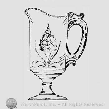 Glass pattern: Homestead; creamer.