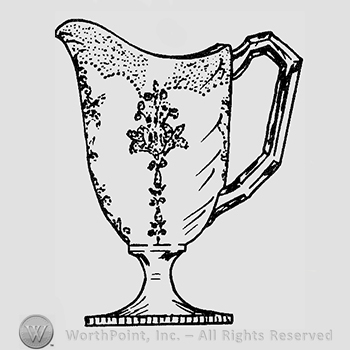 Glass pattern: Pampas Flower; creamer.