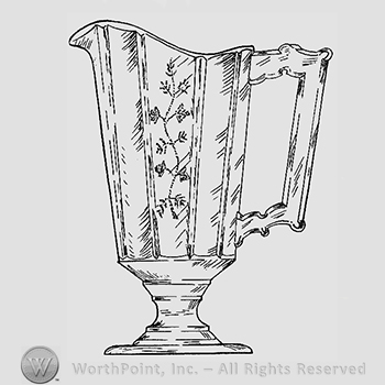 Glass pattern: Spring; creamer.
