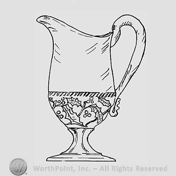 Glass pattern: Holly; creamer.