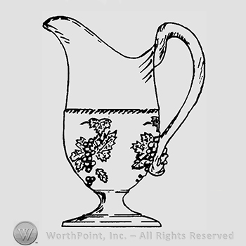 Glass pattern: Currant; creamer.