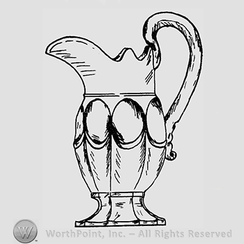 Glass pattern: Colonial; creamer.