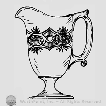 Glass pattern: Chain With Star; butter.