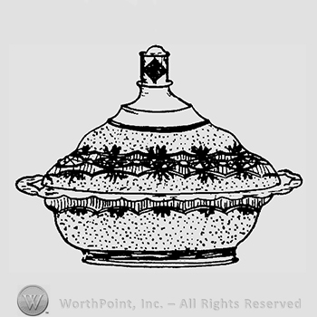 Glass pattern: Chain With Star; creamer.