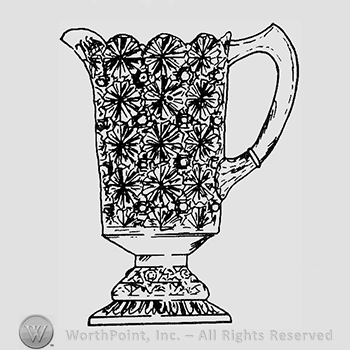 Glass pattern: Daisy and Button; creamer.