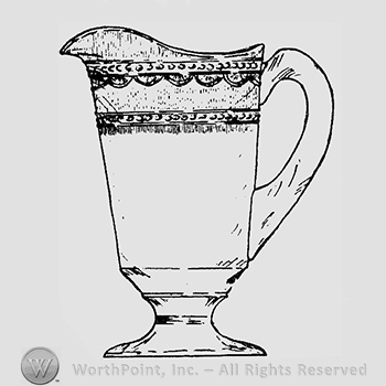 Glass pattern: Sheraton; creamer.
