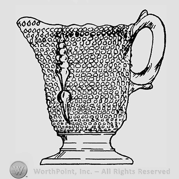 Glass pattern: Popcorn; creamer.