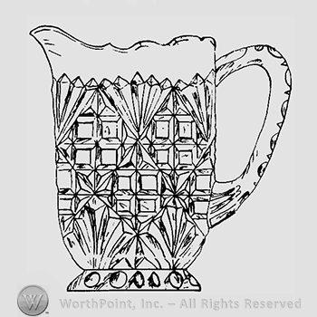Glass pattern: Doyle's Shell; creamer.
