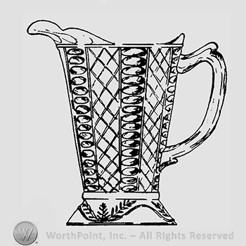 Glass pattern: Lattice and Lens; creamer.