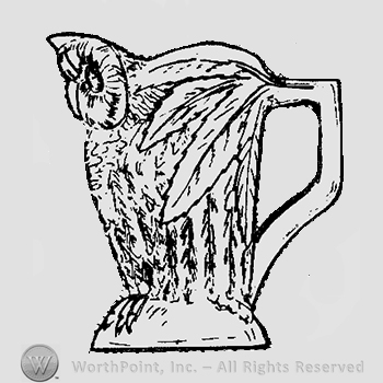 Glass pattern: Little Owl; creamer.