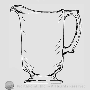 Glass pattern: The Mirror; creamer.