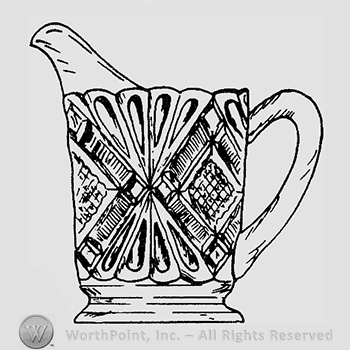 Glass pattern: Jabot; creamer.