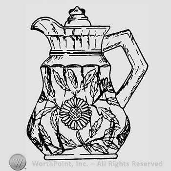 Glass pattern: Sunflower Container; creamer.