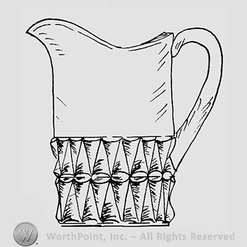 Glass pattern: Greensburg's Flora; creamer.